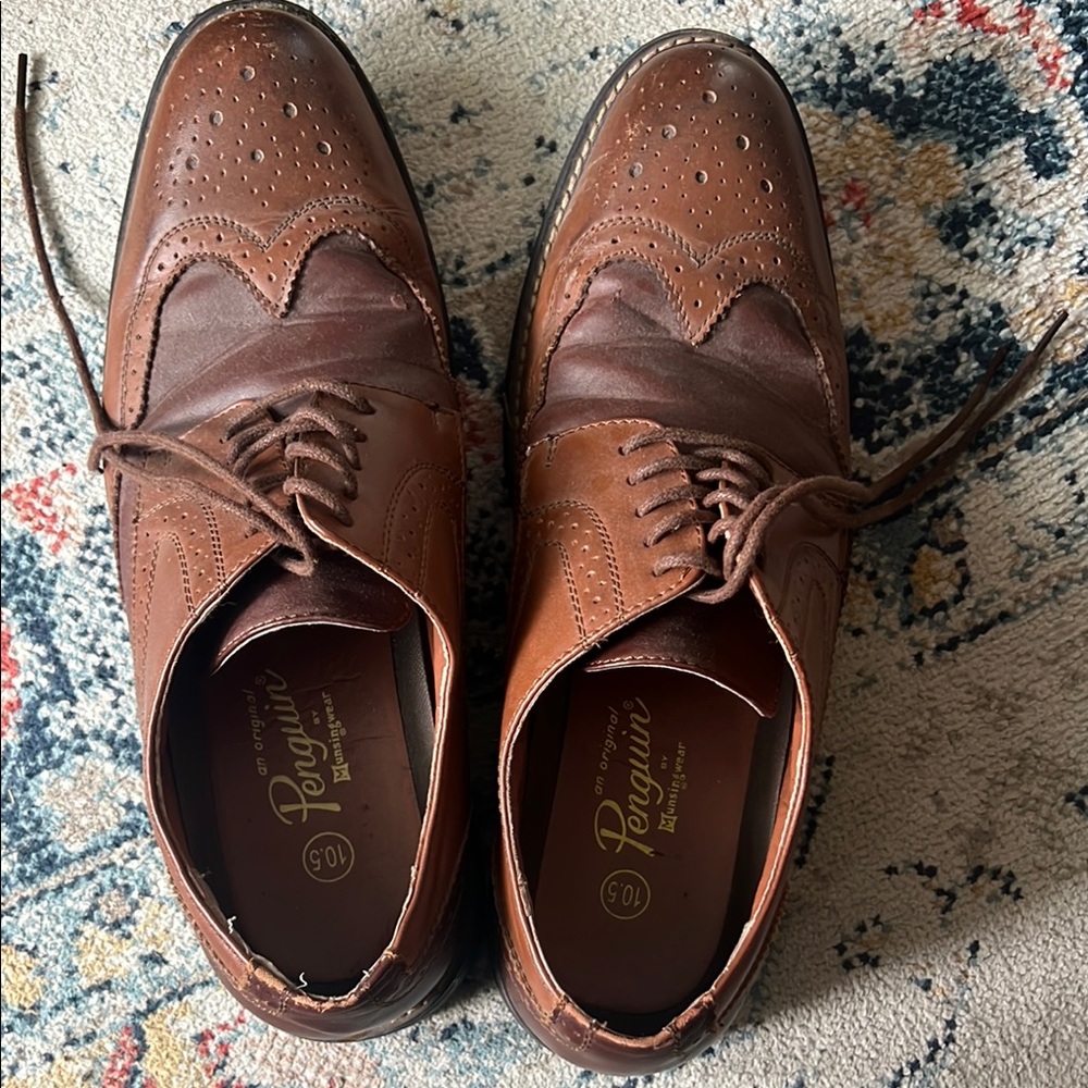 Florsheim Men's Brown Leather Wingtip Shoes